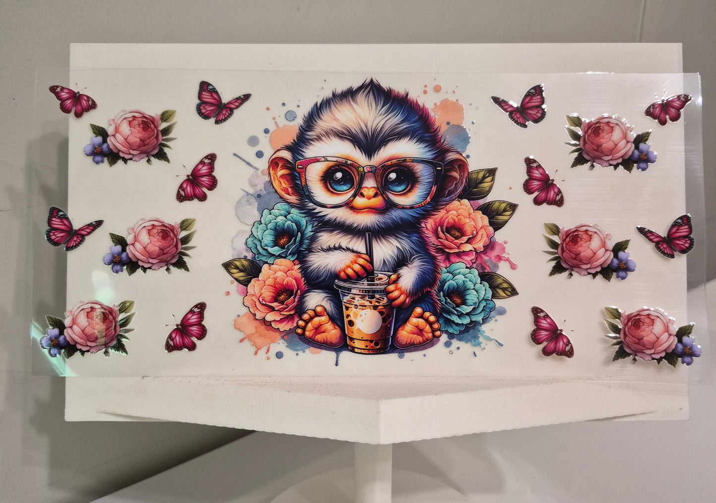 Monkey (Floral/Coffee)