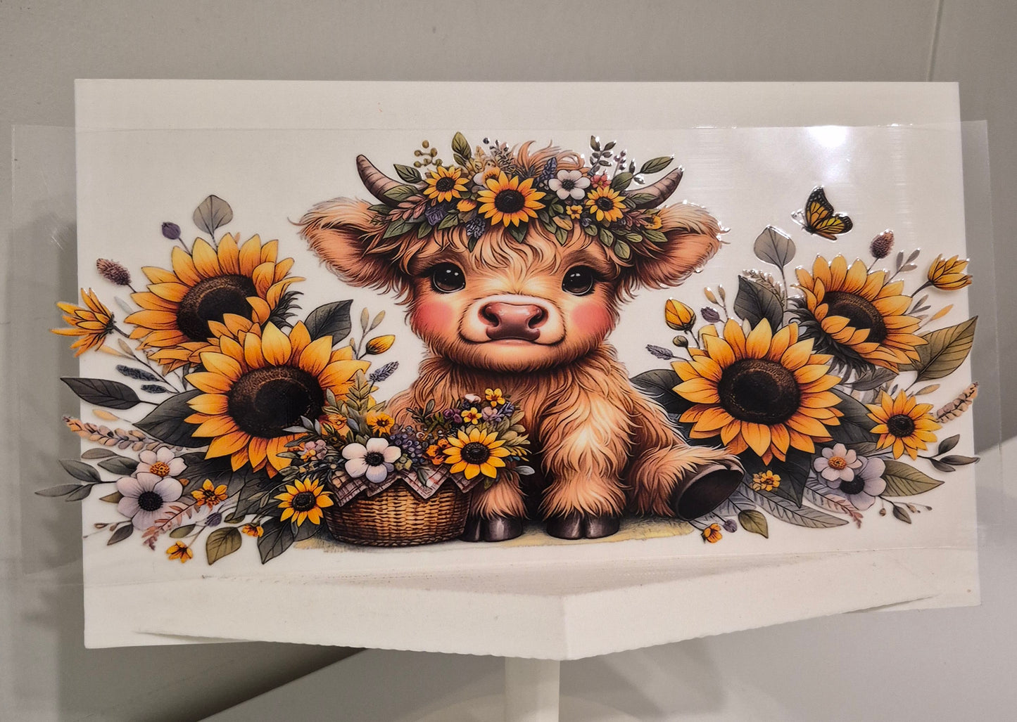 Highland Cow (Greenery Sunflowers #1