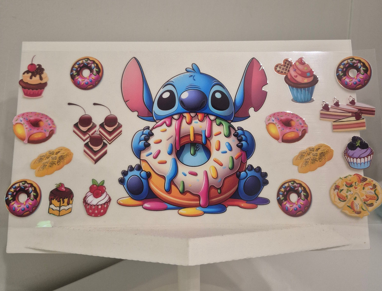 Blue Alien and donuts
