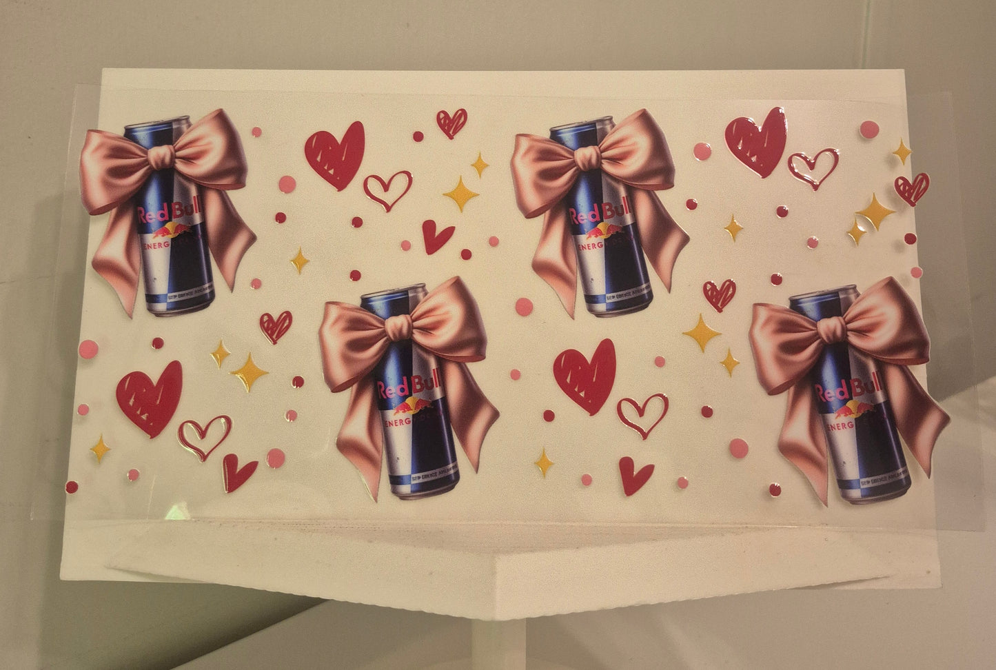 Redbull and bows