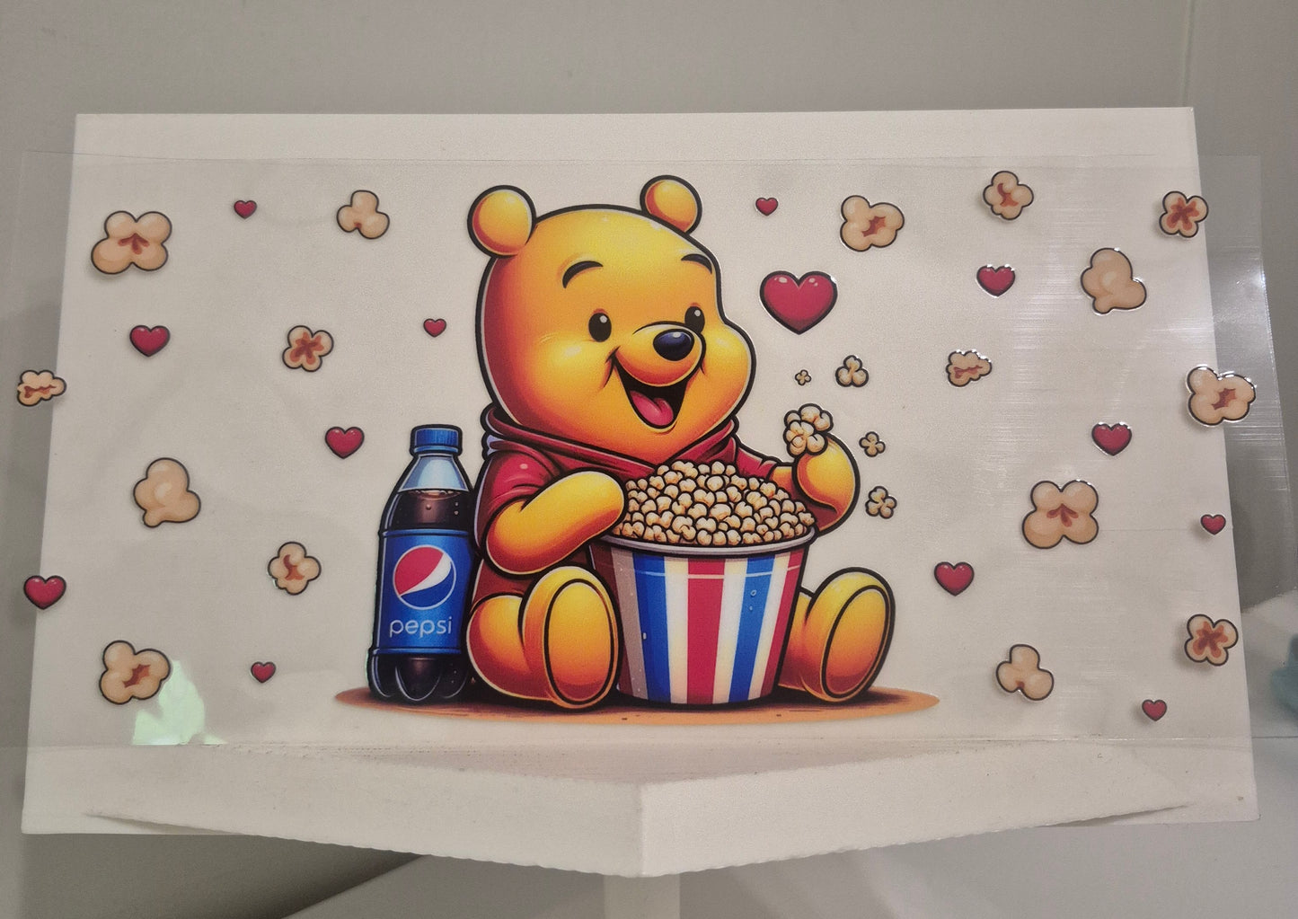 Pooh Bear and popcorn