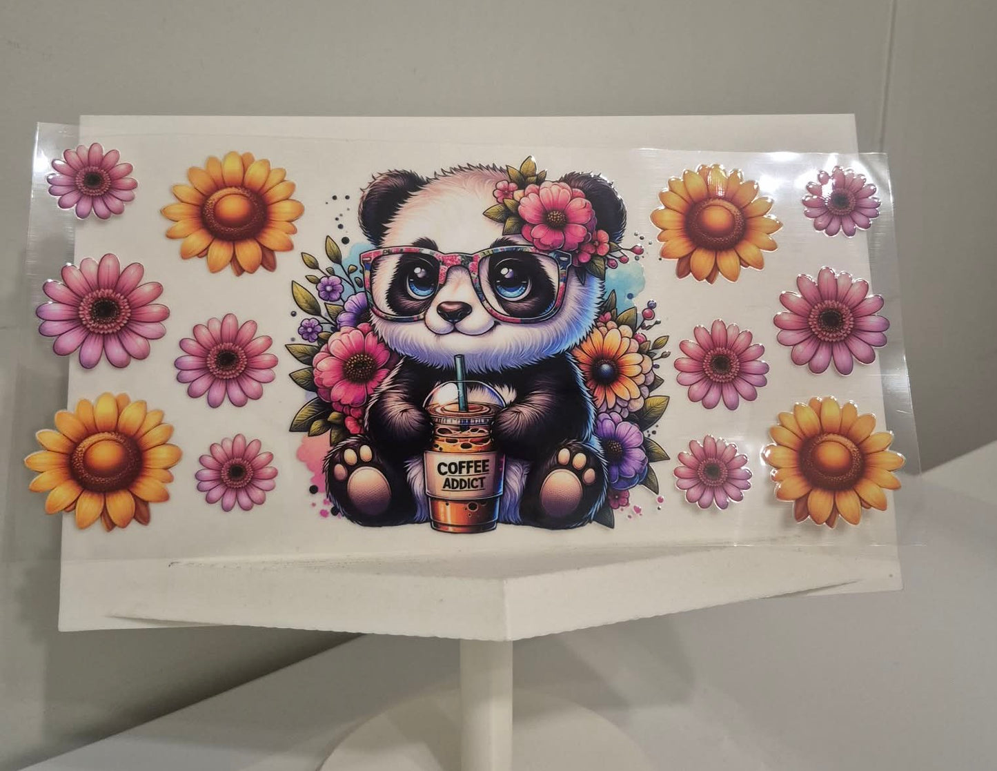Panda (Floral/Coffee)