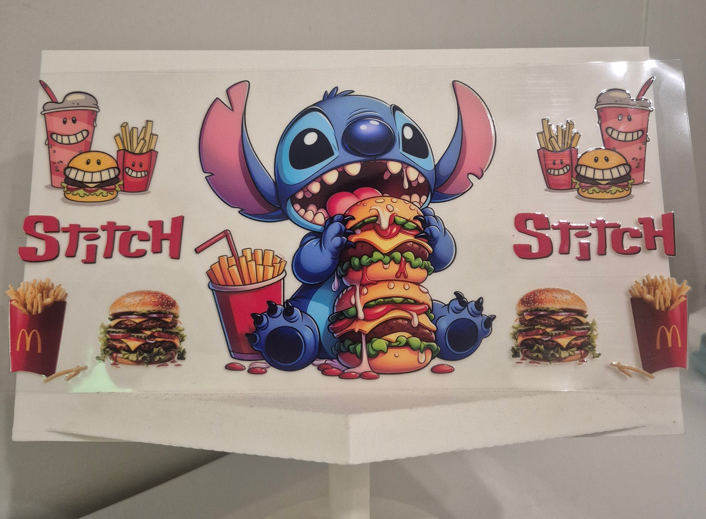Blue Alien and burgers