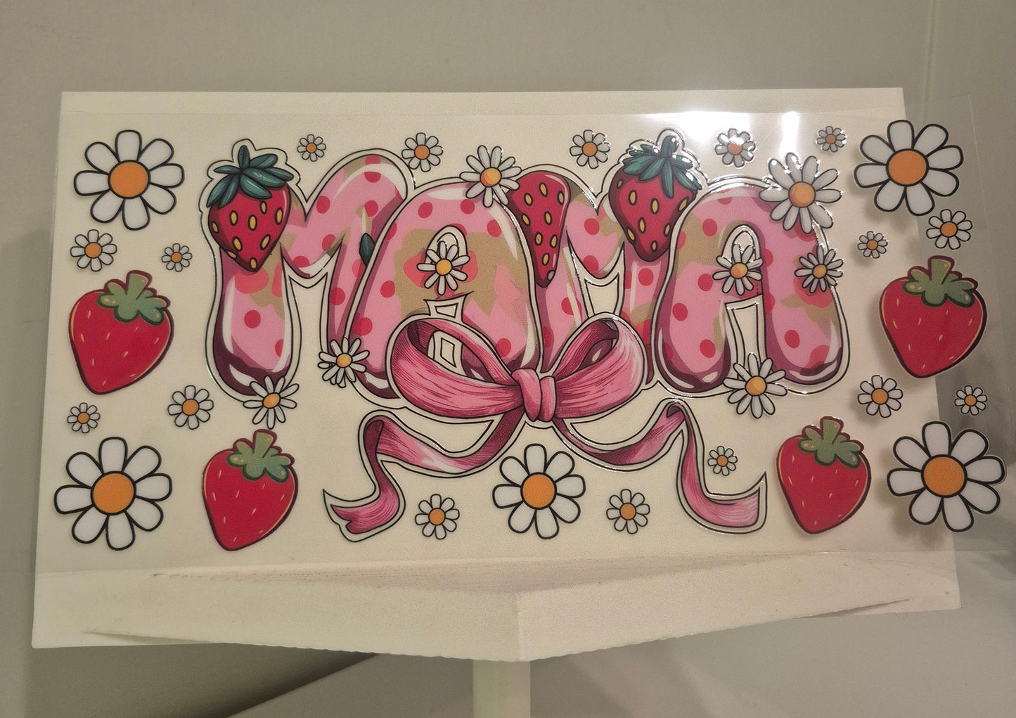 Mama with strawberries